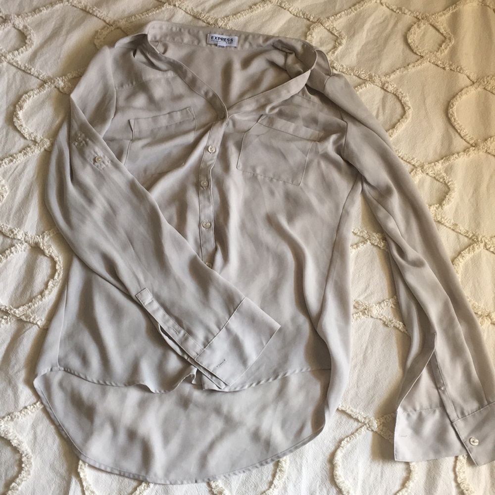 Express the portofino shirt XS light grey